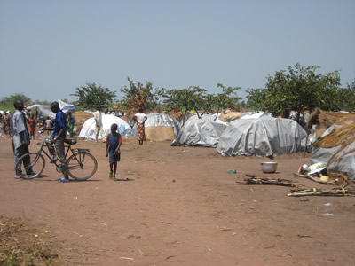 Camp de populations déplacées en interne à Kabo