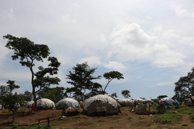 Les abris de fortune du camp de réfugiés centrafricains de Gado au Cameroun