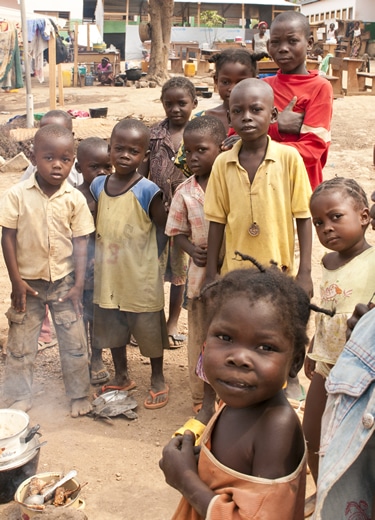 enfants bangui
