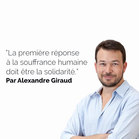 Alexandre Giraud Répondons Solidarité